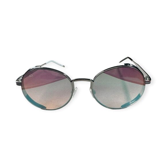 Prive Revaux The Riviera Round Sunglasses Reflective Blue Pink Unique Silver main image 4